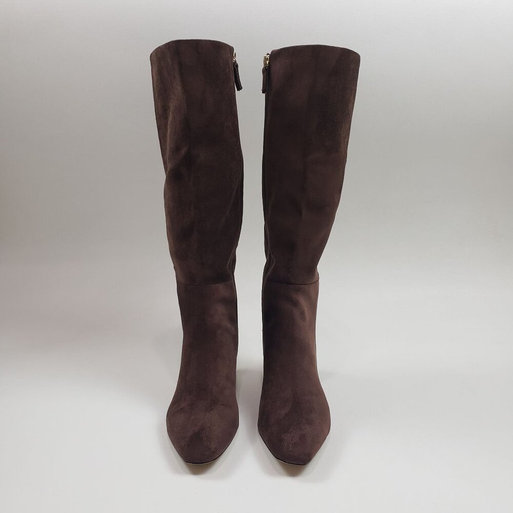 J.Crew Factory Sueded Snip-Toe Tall Boots Women's Size 9M Dark Walnut - Picture 5 of 16